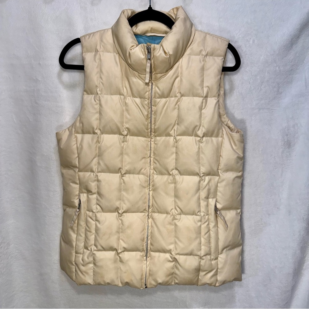 GAP Women's Cream Puffer Vest